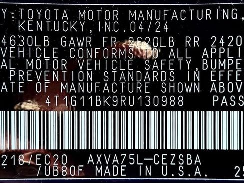Certified 2024 Toyota Camry SE AWD/4WD image 24
