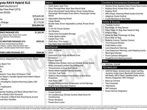 Used 2020 Toyota RAV4 XLE w/ Convenience Package image 12