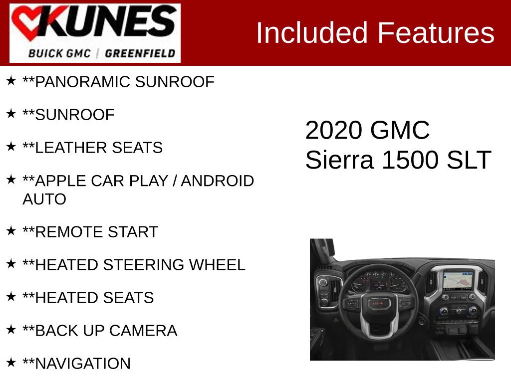 Used 2020 GMC Sierra 1500 SLT w/ SLT Premium Plus Package AWD/4WD image 2