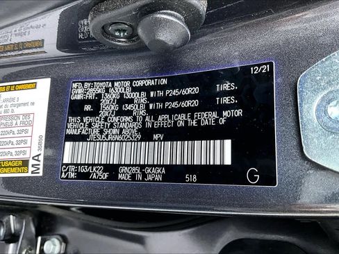 Certified 2022 Toyota 4Runner TRD Sport w/ Technology Package image 62