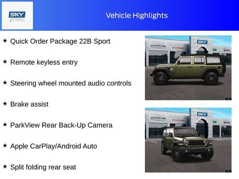 New 2025 Jeep Wrangler Sport image 11