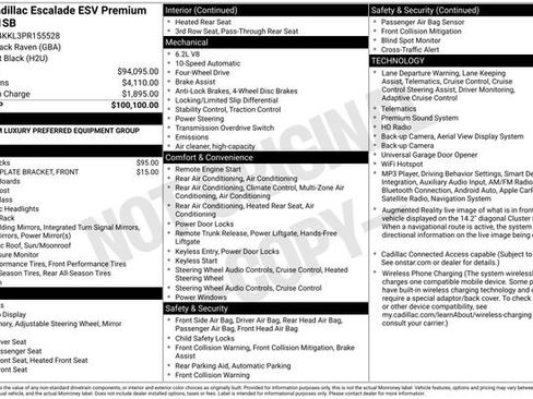 Used 2023 Cadillac Escalade ESV Premium Luxury AWD/4WD image 10