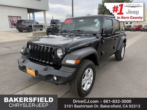 Certified 2021 Jeep Wrangler Unlimited Sport image 1