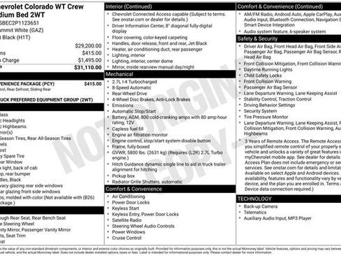 Used 2023 Chevrolet Colorado W/T w/ WT Convenience Package image 3