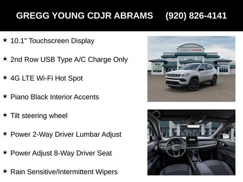 New 2026 Jeep Compass Latitude w/ Quick Order Package 29K AWD/4WD image 33