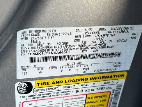 Certified 2022 Ford Expedition Max XLT image 31