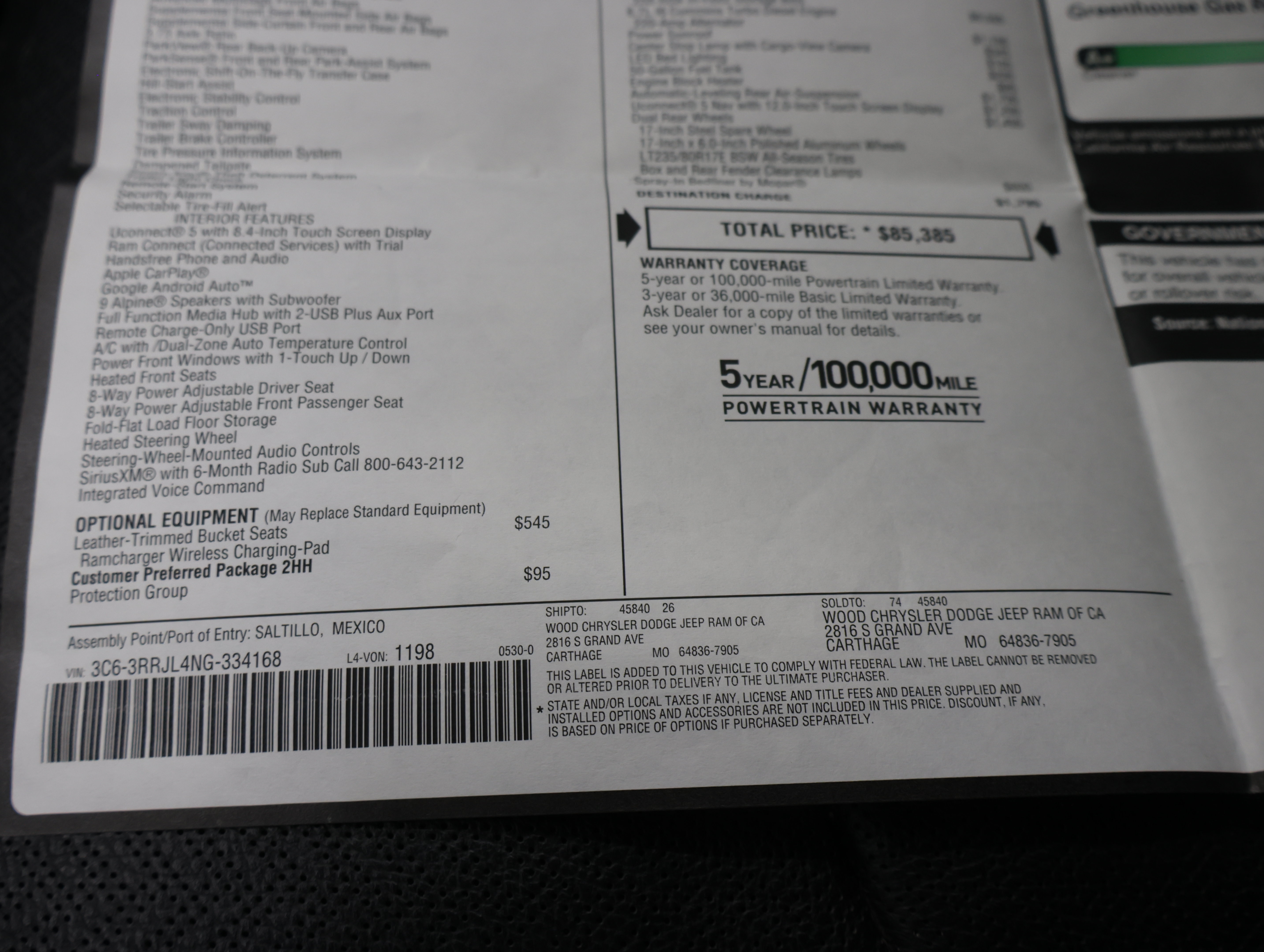 Used 2022 RAM 3500 Laramie AWD/4WD image 75