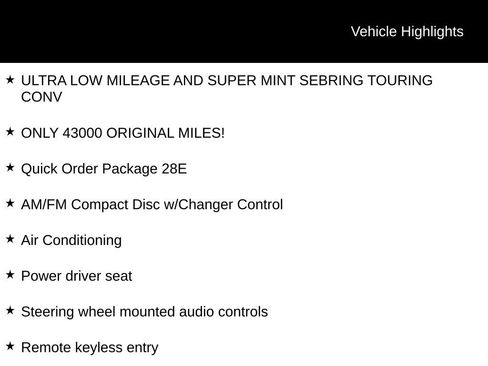 Used 2006 Chrysler Sebring Touring image 5