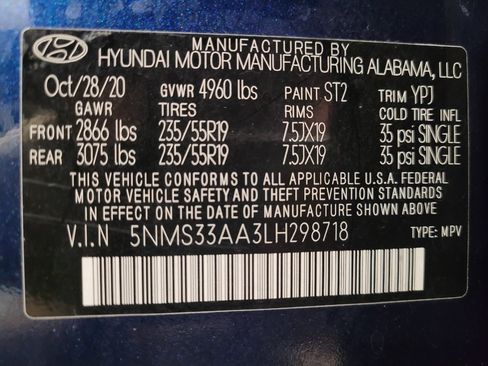 Used 2020 Hyundai Santa Fe SEL FWD image 33