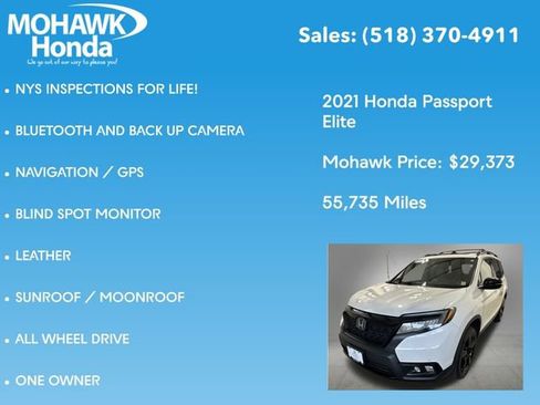 Certified 2021 Honda Passport Elite image 8