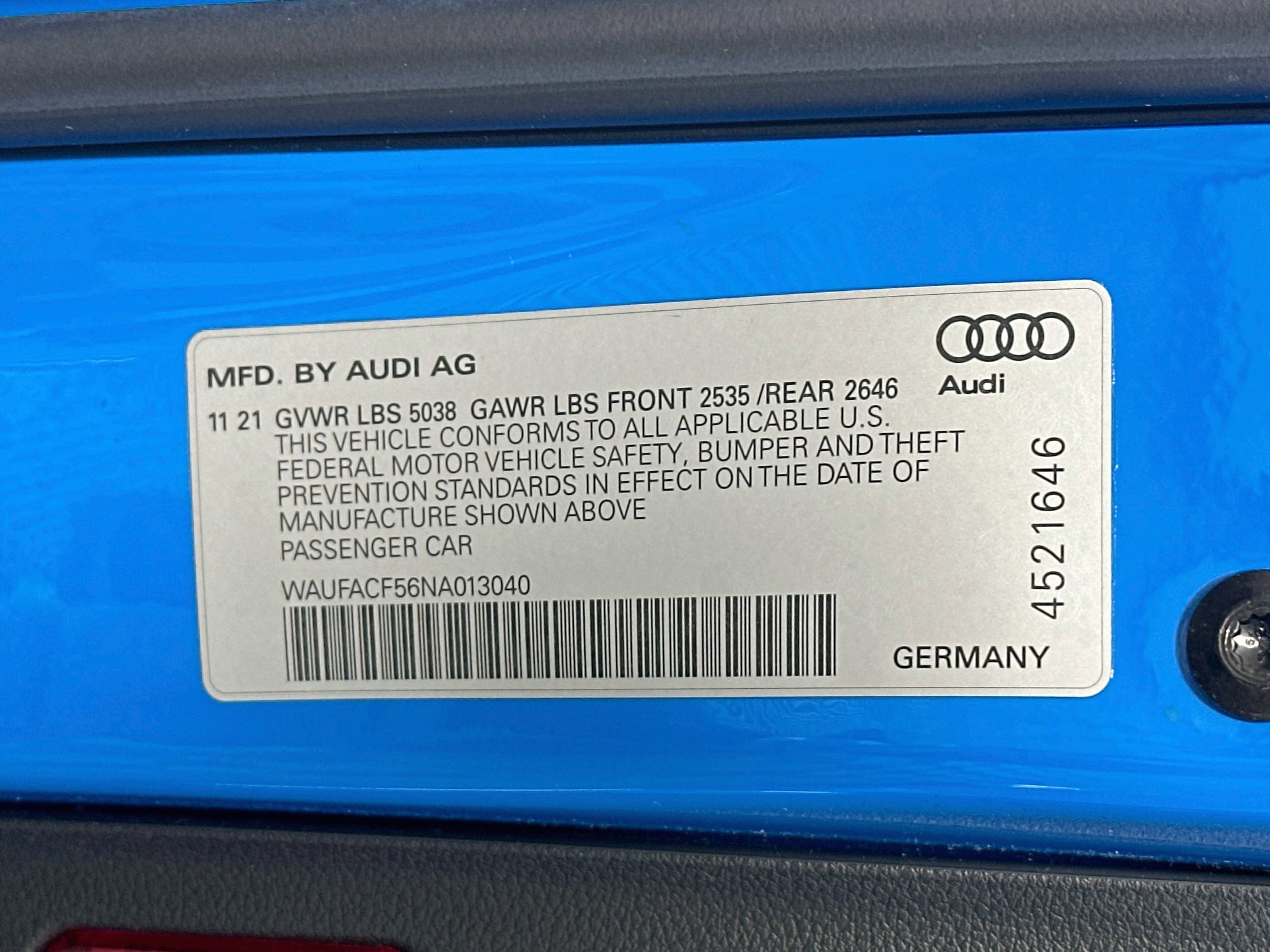 Used 2022 Audi A5 2.0T Premium Plus w/ Premium Plus AWD/4WD image 12