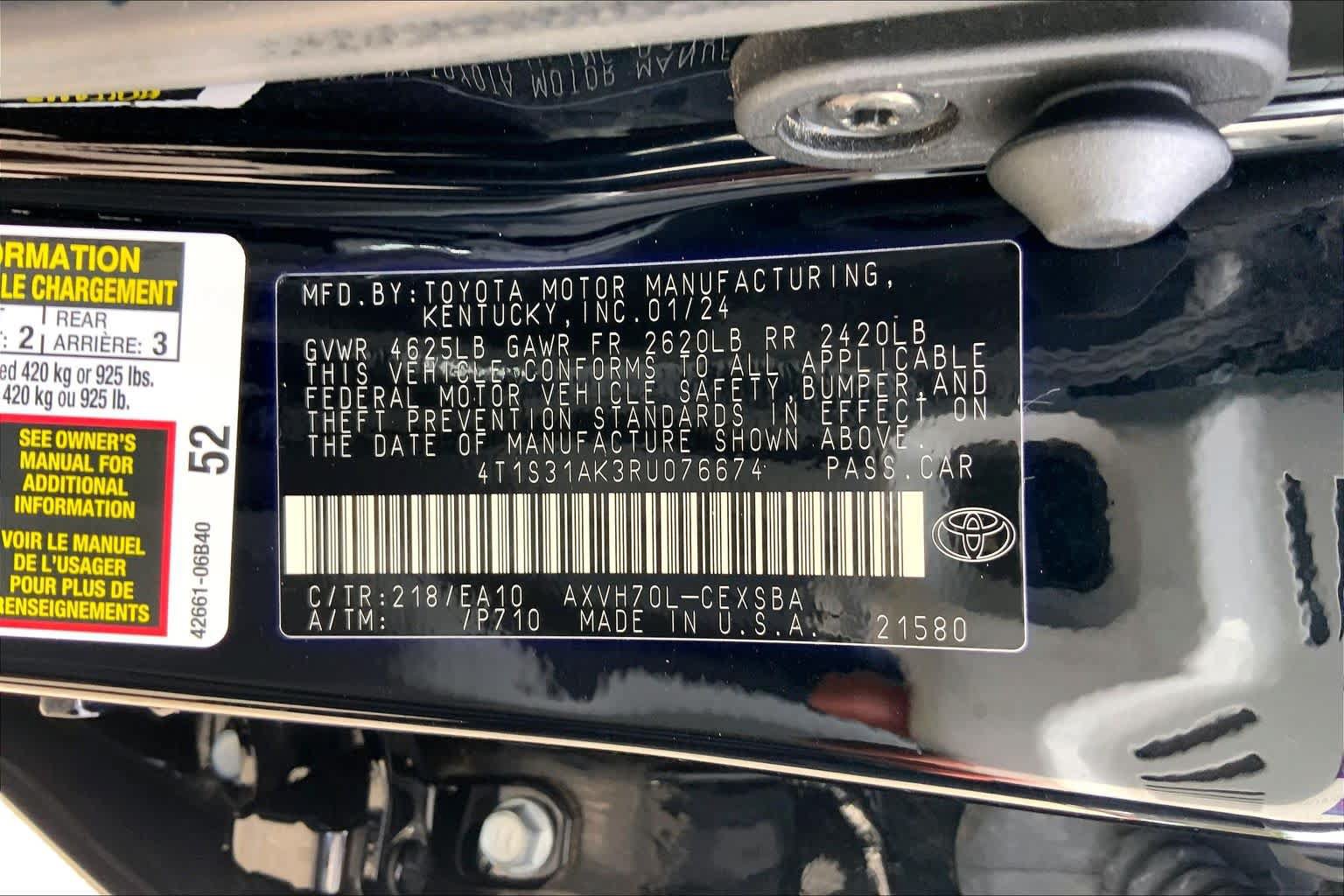 Used 2024 Toyota Camry SE w/ Audio Upgrade Package FWD image 34