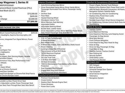 Used 2023 Jeep Wagoneer L Series III RWD image 7