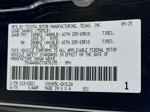 Certified 2026 Toyota Sequoia TRD Pro AWD/4WD image 34