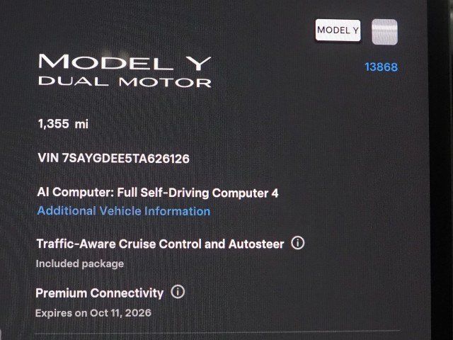 Used 2026 Tesla Model Y Long Range AWD/4WD image 4