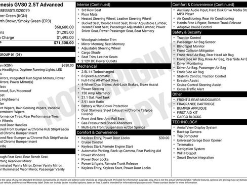 New 2026 Genesis GV80 2.5T Advanced image 3