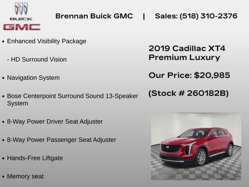 Used 2019 Cadillac XT4 Premium Luxury w/ Enhanced Visibility Package AWD/4WD image 24