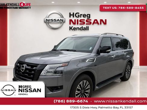 Used 2022 Nissan Armada SL w/ Midnight Edition Package RWD image 1