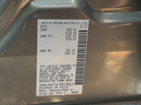Used 2026 Nissan Altima 2.5 SV FWD image 27