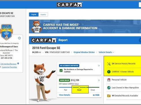 Used 2018 Ford Escape SE w/ SE Sync 3 Package FWD image 12