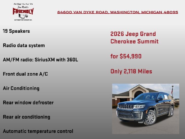 Used 2026 Jeep Grand Cherokee Summit AWD/4WD image 10