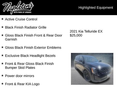Used 2021 Kia Telluride EX w/ EX Premium Package AWD/4WD image 5
