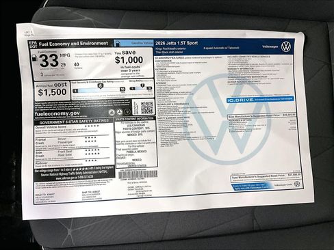 New 2026 Volkswagen Jetta Sport image 33