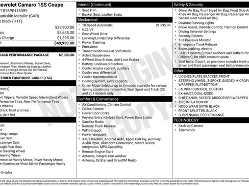 Certified 2023 Chevrolet Camaro SS image 4