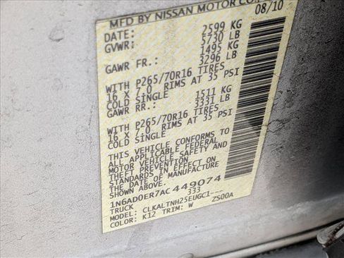 Used 2010 Nissan Frontier SE RWD image 15