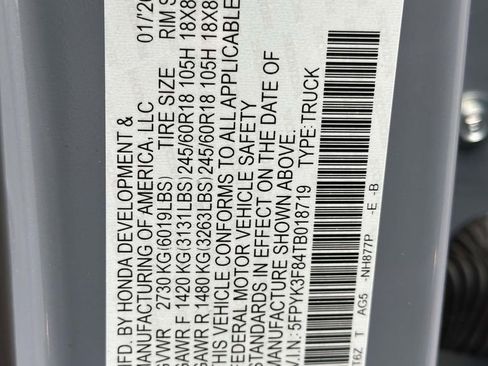 New 2026 Honda Ridgeline Black Edition image 29