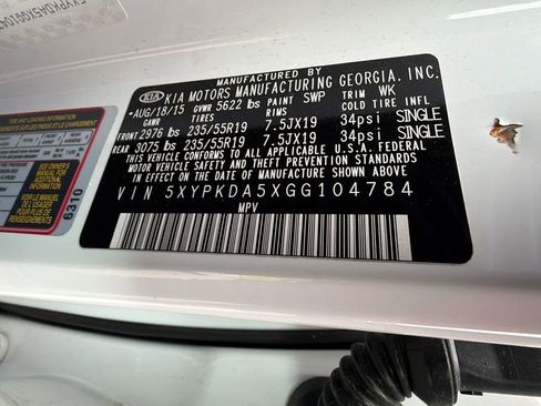 Used 2016 Kia Sorento SX AWD/4WD image 9