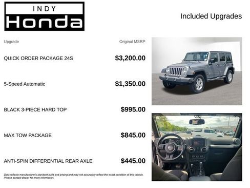 Used 2016 Jeep Wrangler Unlimited Sport w/ Quick Order Package 24S AWD/4WD image 4