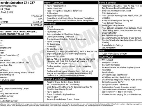 Used 2025 Chevrolet Suburban Z71 AWD/4WD image 11