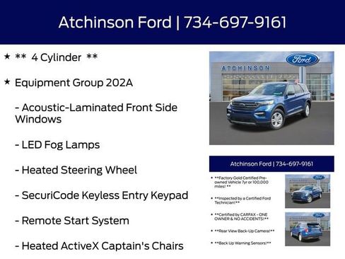 Certified 2023 Ford Explorer XLT w/ Equipment Group 202A image 12