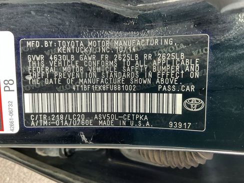 Used 2015 Toyota Camry XSE w/ Moonroof Package image 36