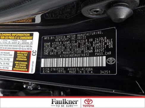 Used 2022 Toyota Avalon XSE w/ Carpet Mat Package (TMS) image 26