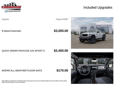 New 2026 Jeep Wrangler Unlimited Sport AWD/4WD image 6