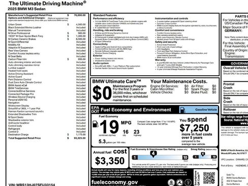 Used 2025 BMW M3 RWD image 9