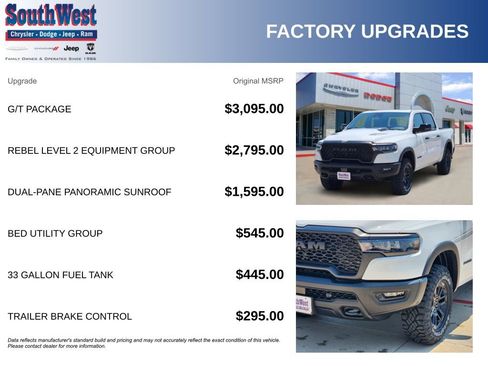 New 2026 RAM 1500 Rebel w/ G/T Package image 11