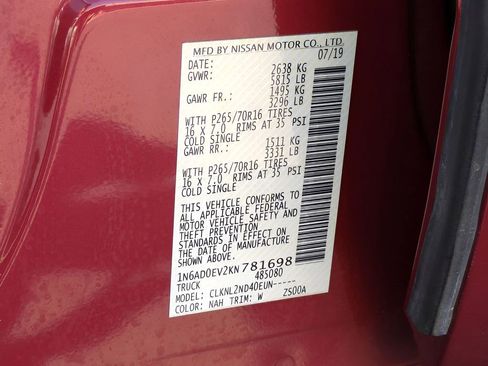 Used 2019 Nissan Frontier SV image 22