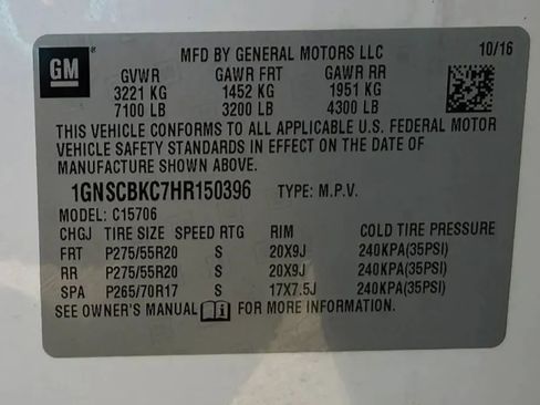 Used 2017 Chevrolet Tahoe LT w/ Max Trailering Package image 32