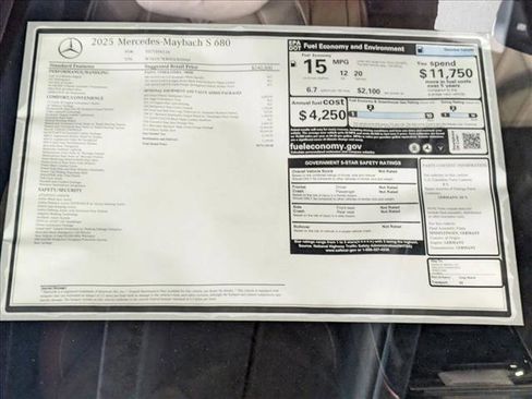 New 2025 Mercedes-Benz Maybach S 680 4MATIC image 19