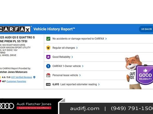 Used 2025 Audi Q5 e Premium Plus w/ Premium Plus Package image 2