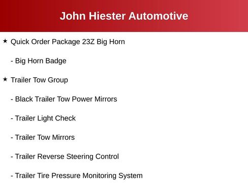 Certified 2023 RAM 1500 Big Horn w/ Trailer Tow Group AWD/4WD image 4
