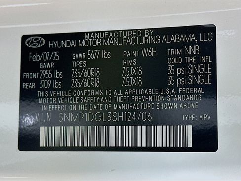 New 2025 Hyundai Santa Fe SE image 30