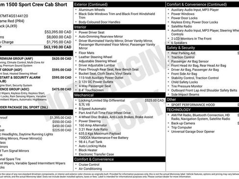 Used 2016 RAM 1500 Sport w/ Sport Premium Group image 3