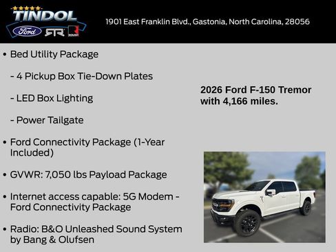Used 2026 Ford F150 Tremor w/ Equipment Group 402A High AWD/4WD image 22