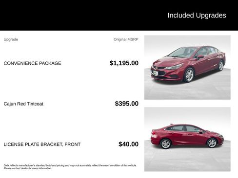 Used 2018 Chevrolet Cruze LT w/ Convenience Package FWD image 10