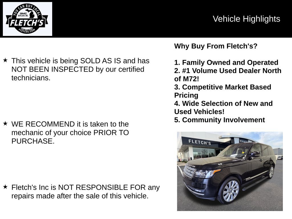 Used 2016 Land Rover Range Rover Supercharged AWD/4WD image 2