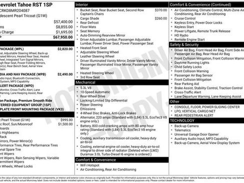 Used 2021 Chevrolet Tahoe RST w/ Luxury Package image 39